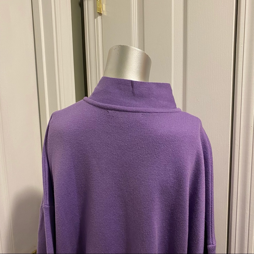 Eloquii Knit Tie Neck Sweater Blouse In Lavender Aura 18 20 Plus Size Pu… - Picture 8 of 11